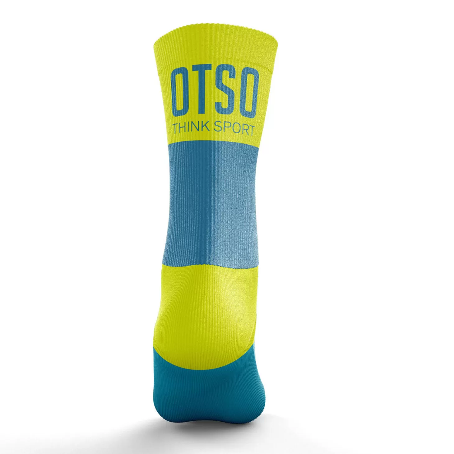 Cheap Calcetines Running Medio Altos - Azul y Amarillo Calcetines De Corte Medio | Calcetines De Corte Medio