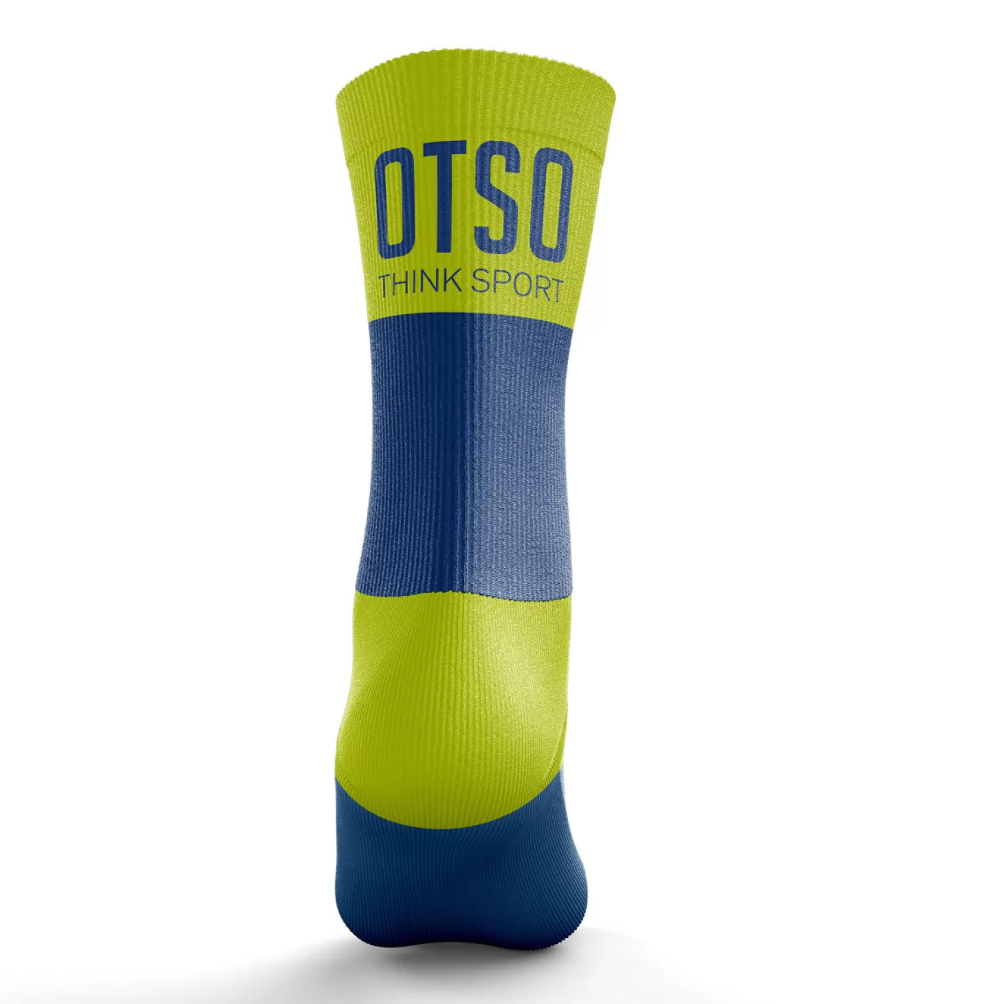 Shop Calcetines Running Medio Altos - Azul y Amarillo Calcetines De Corte Medio | Calcetines De Corte Medio