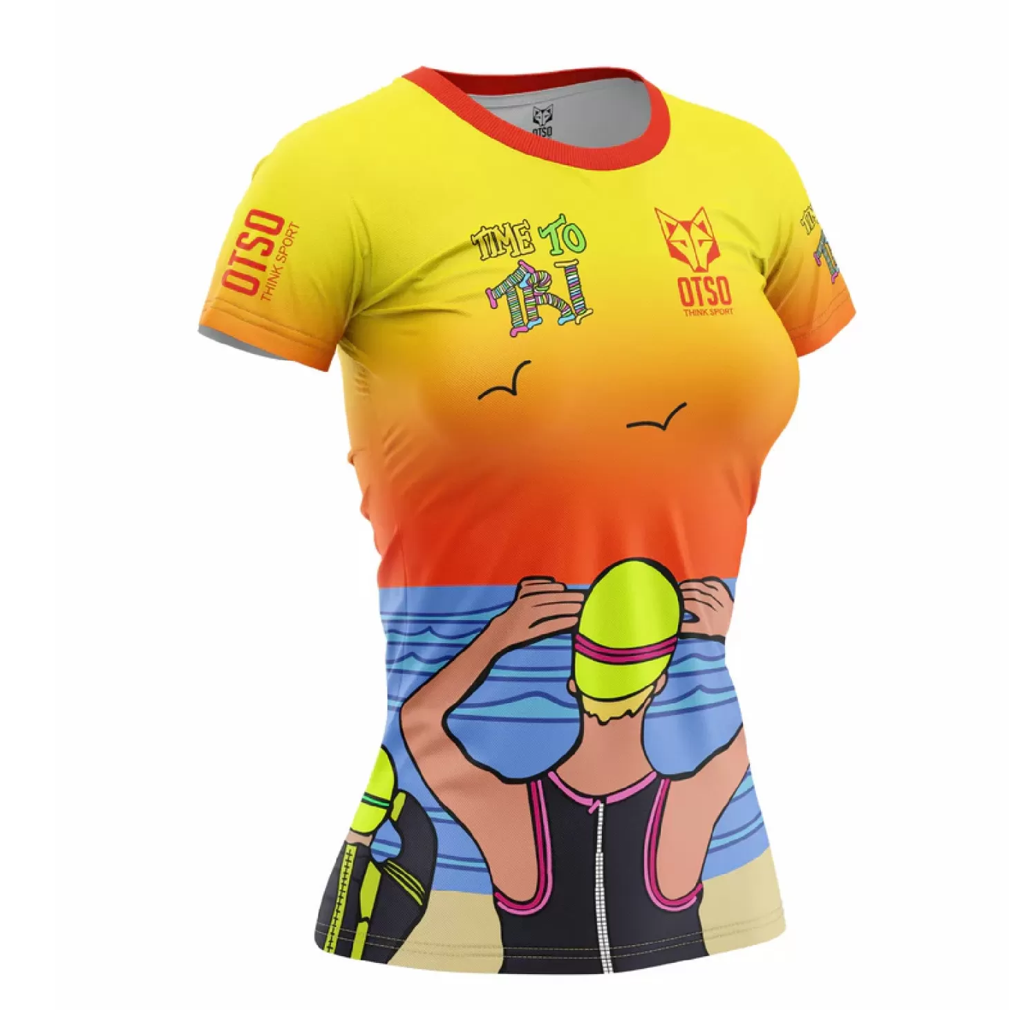 Hot Camiseta Técnica Running Hombre Manga Corta - Auroras Boreales Mujer Camisetas Manga Corta Mujer