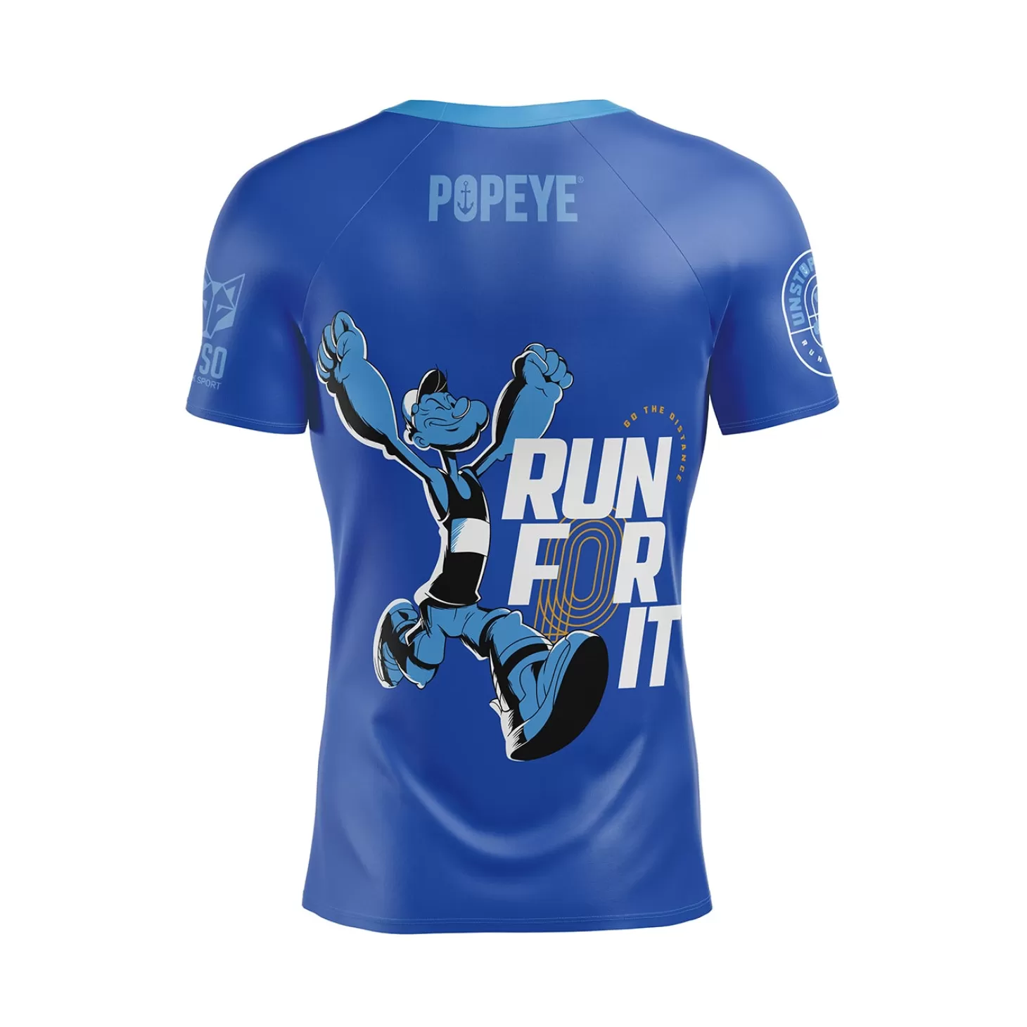 Shop Camiseta Técnica Running Hombre Manga Corta - Blue Camo Hombre Camisetas Manga Corta Hombre