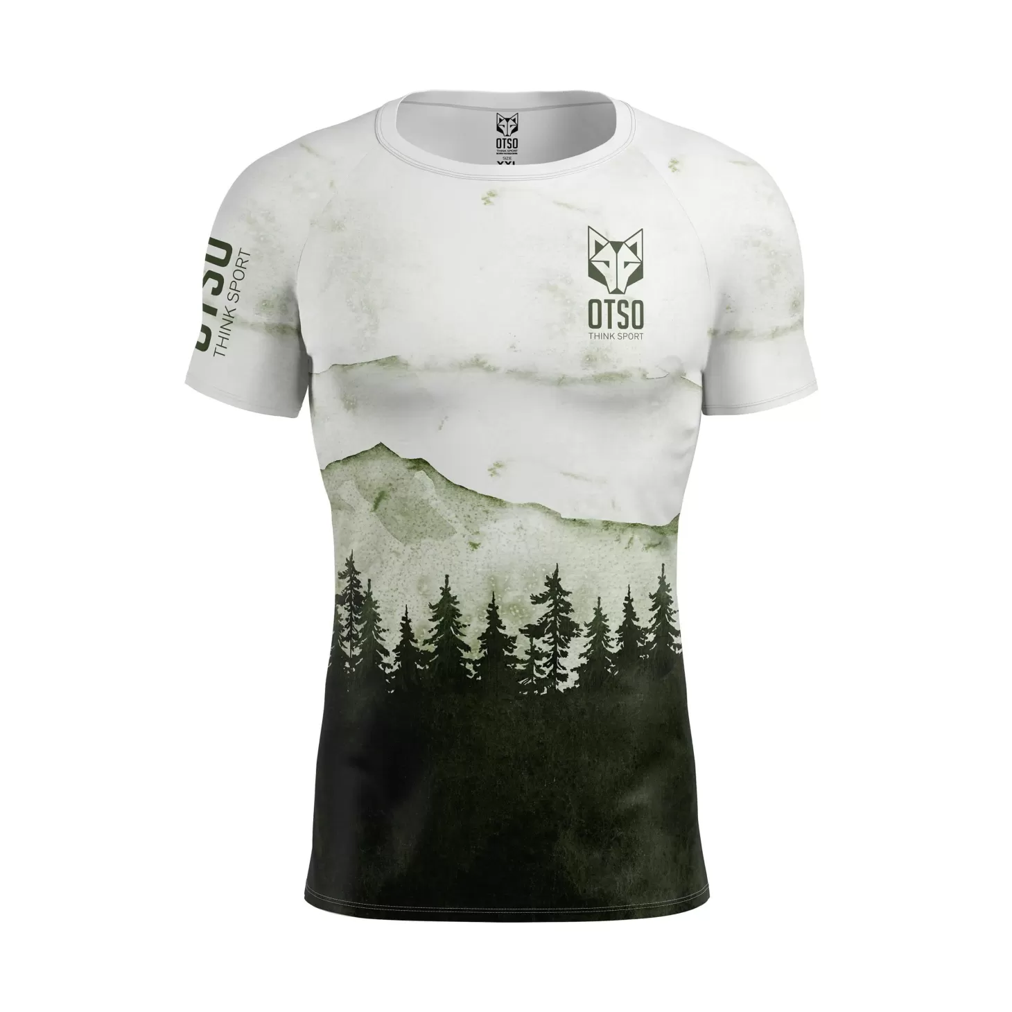 Shop Camiseta Técnica Running Hombre Manga Corta - Green Forest Hombre Camisetas Manga Corta Hombre
