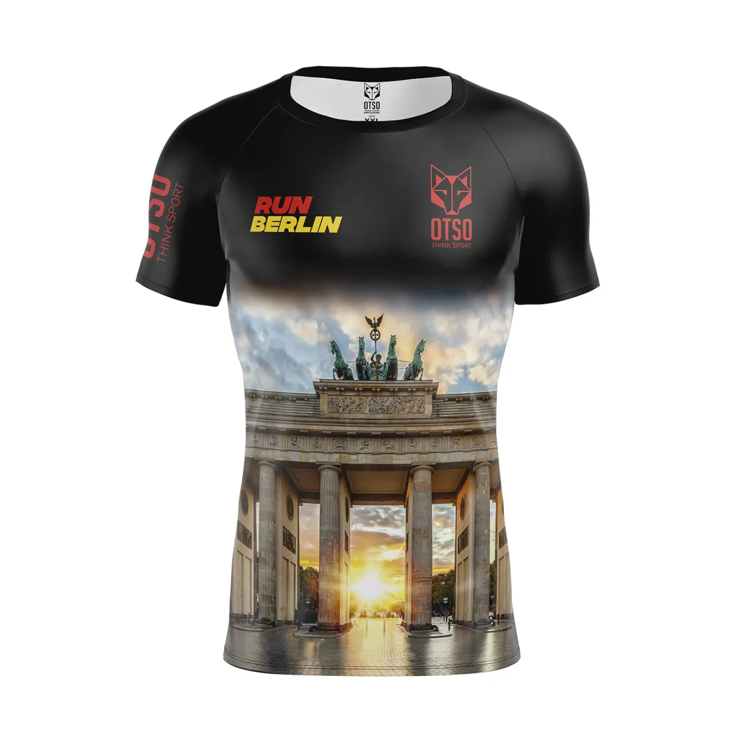 Outlet Camiseta Técnica Running Hombre Manga Corta - Run Berlin Hombre Camisetas Manga Corta Hombre