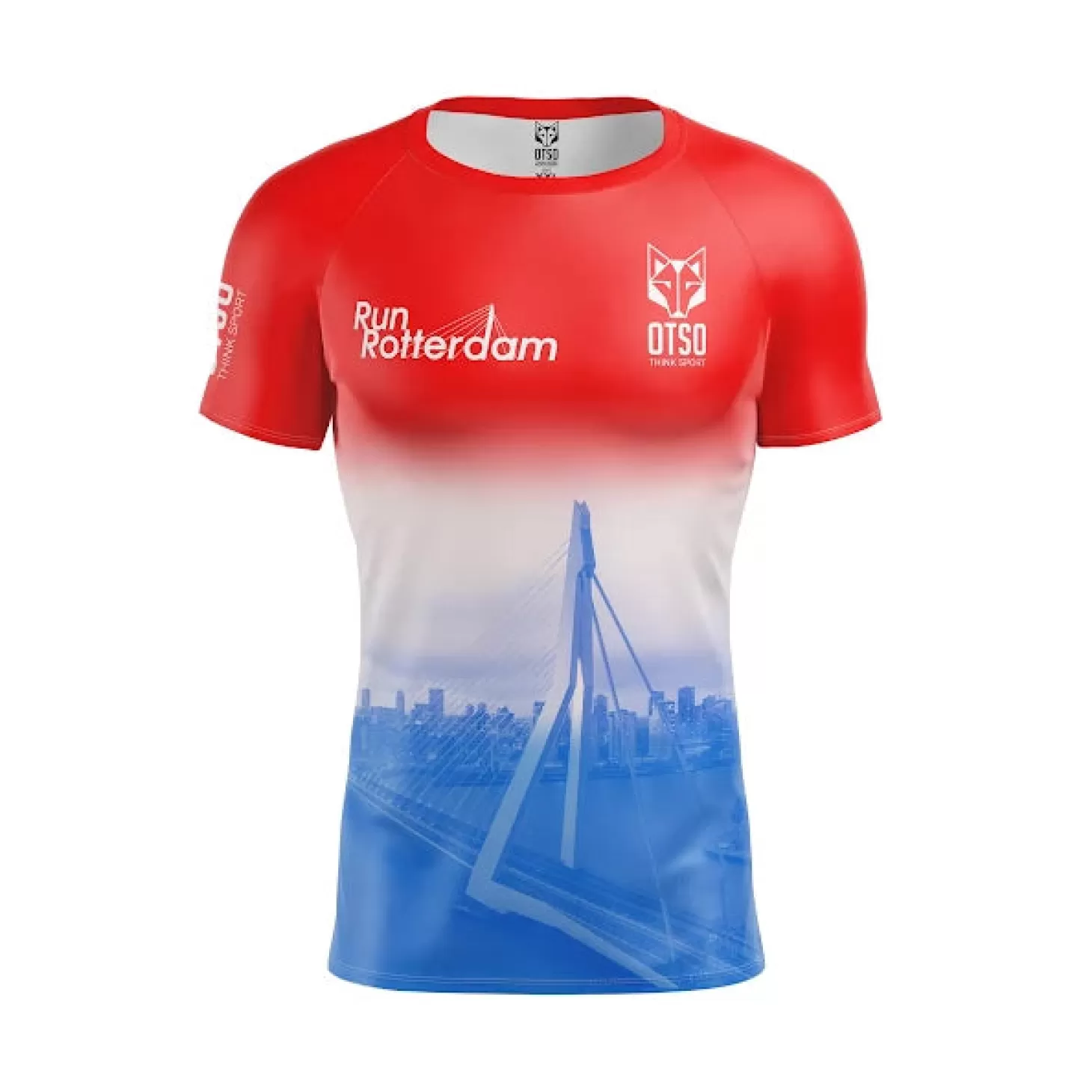 Fashion Camiseta Técnica Running Hombre Manga Corta - Run Rotterdam Hombre Camisetas Manga Corta Hombre