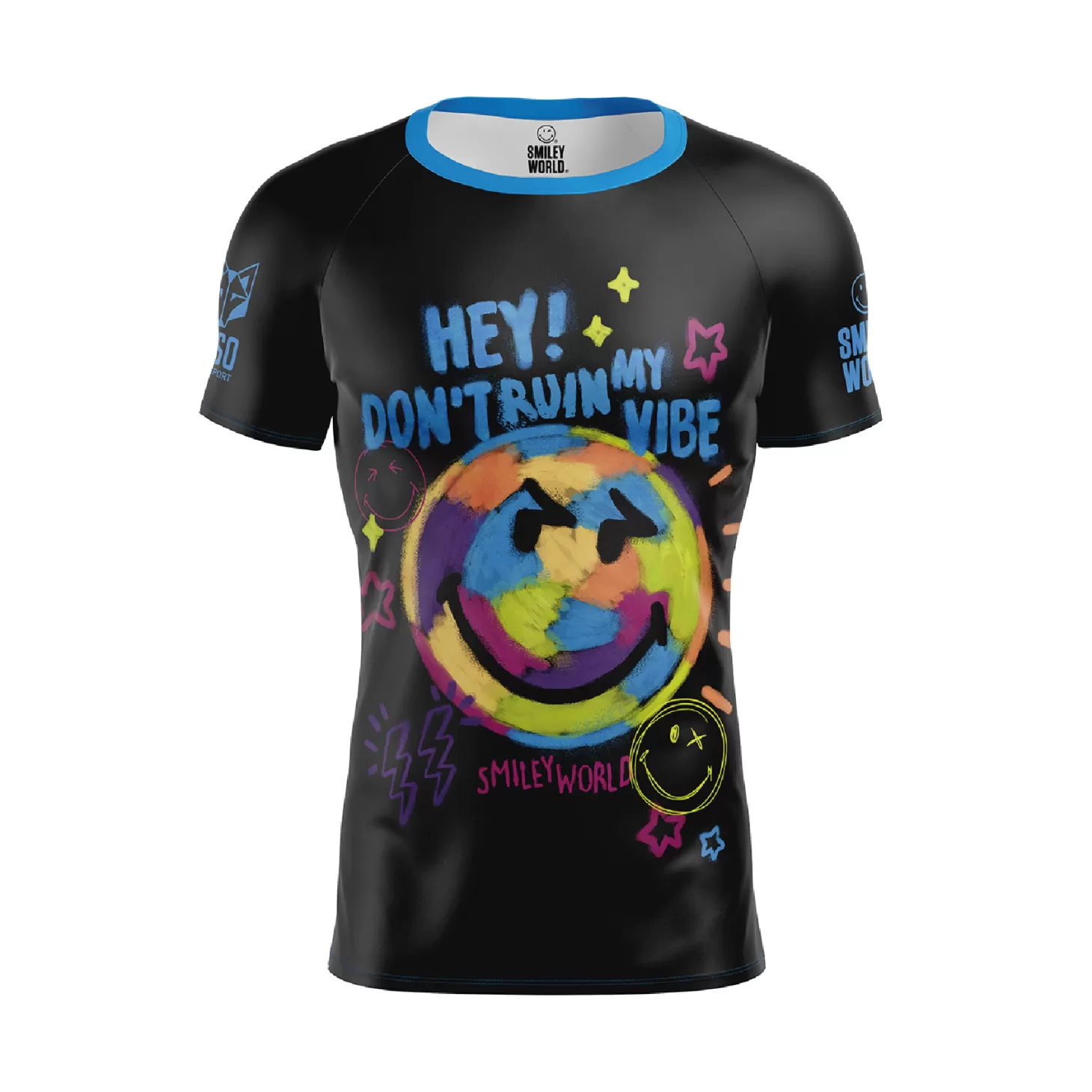 Best Camiseta Técnica Running Hombre Manga Corta - Smiley Festival Hombre Camisetas Manga Corta Hombre