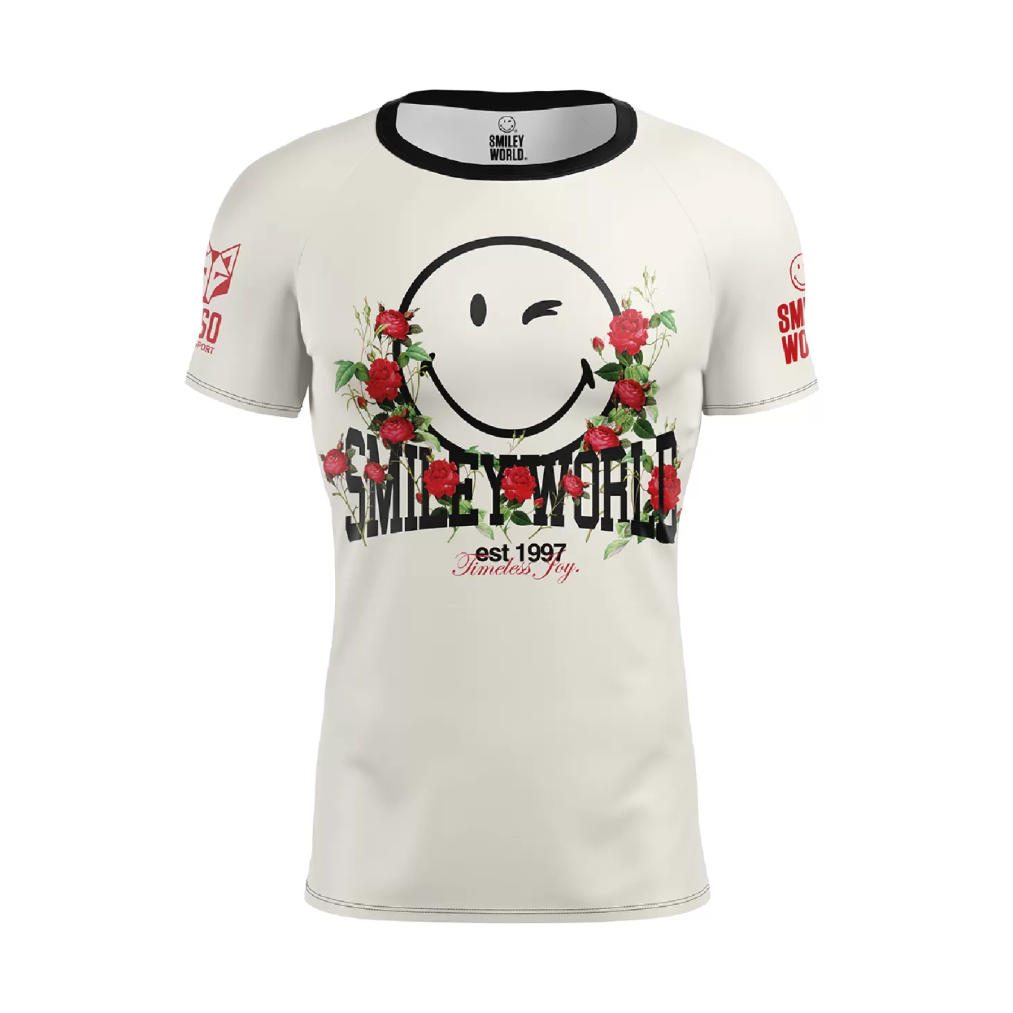 Sale Camiseta Técnica Running Hombre Manga Corta - Smiley Vintage Hombre Camisetas Manga Corta Hombre