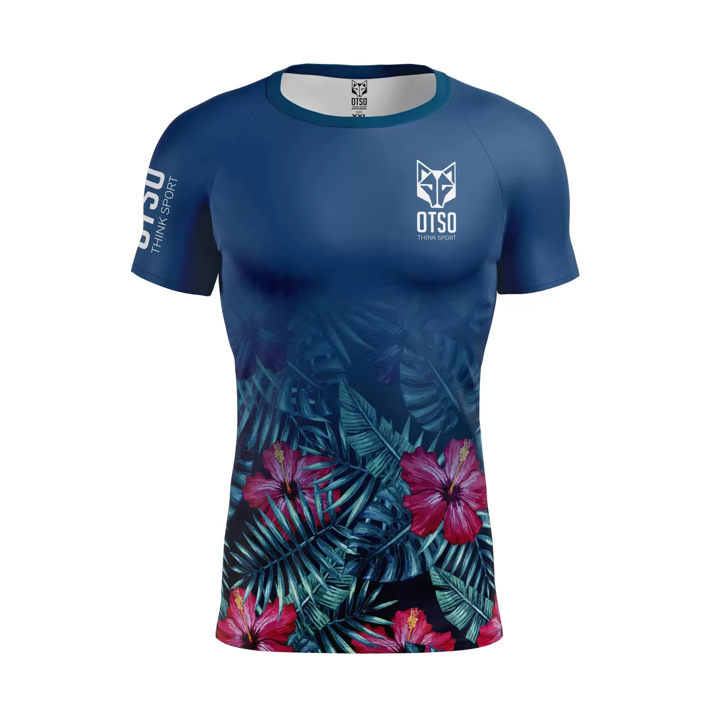 Shop Camiseta Técnica Running Hombre Manga Corta - Tropical Dark Hombre Camisetas Manga Corta Hombre