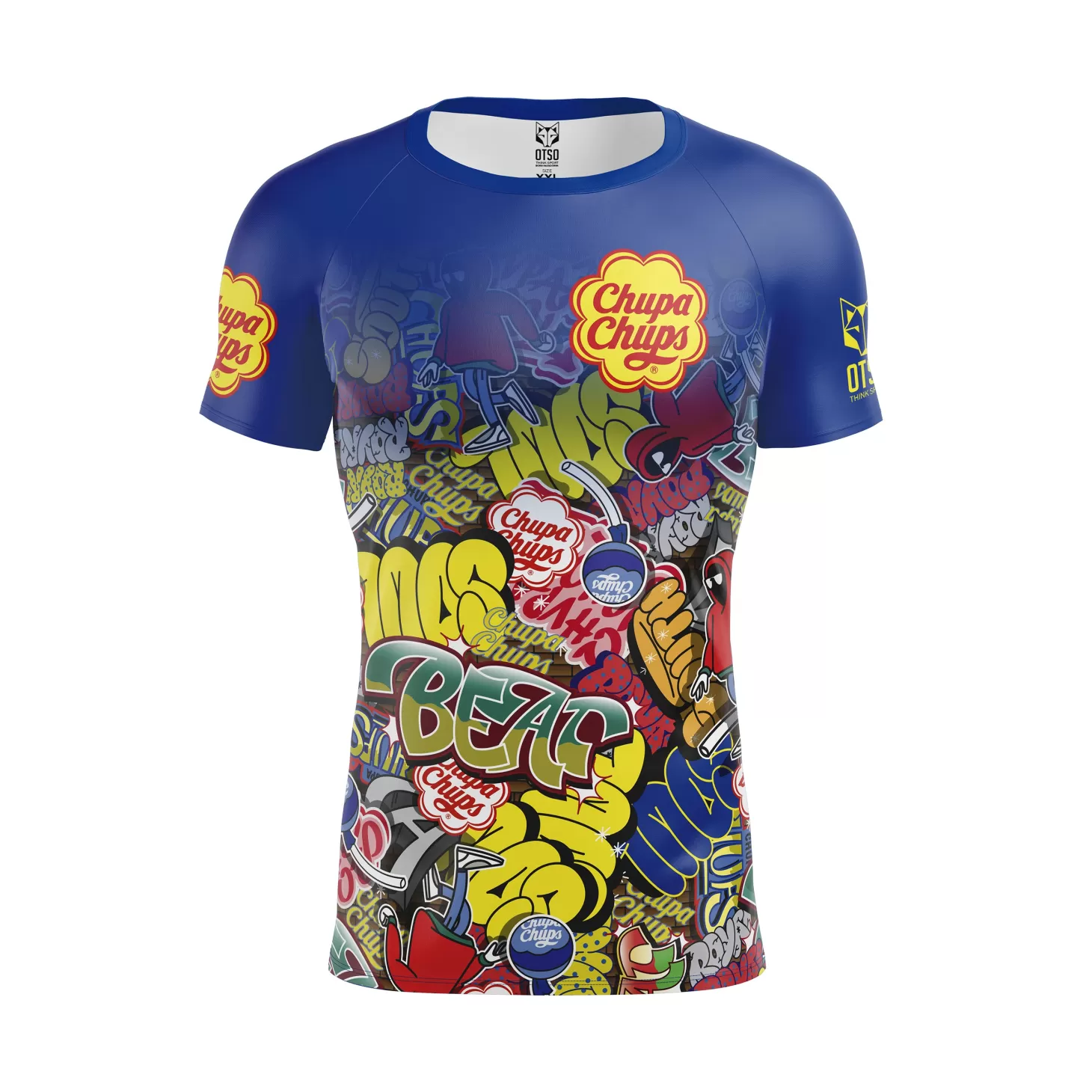 Flash Sale Camiseta Técnica Running Hombre Manga Corta Chupa Chups Graffiti Hombre Camisetas Manga Corta Hombre