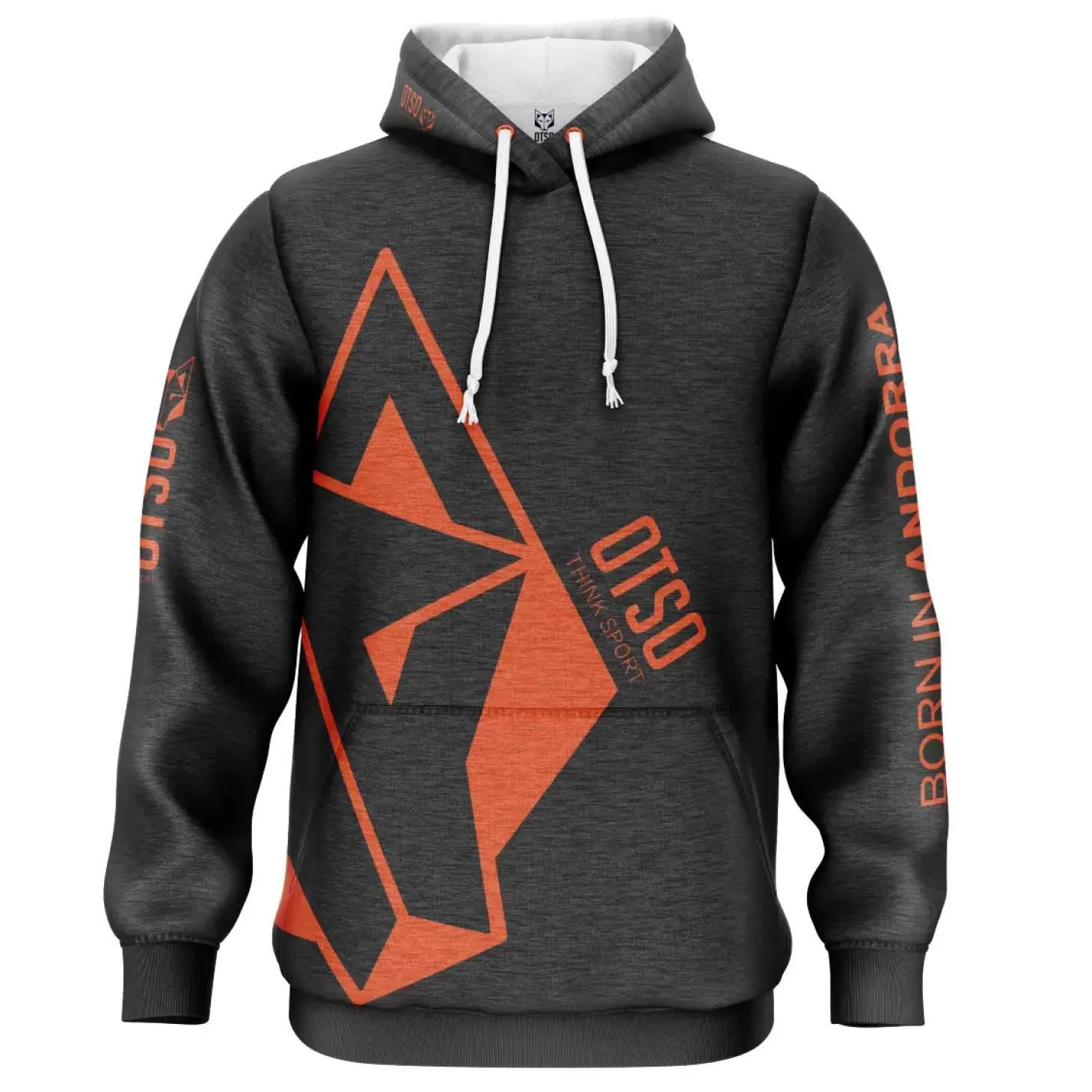 Hot Sudadera - Black & Fluo Orange Sudaderas