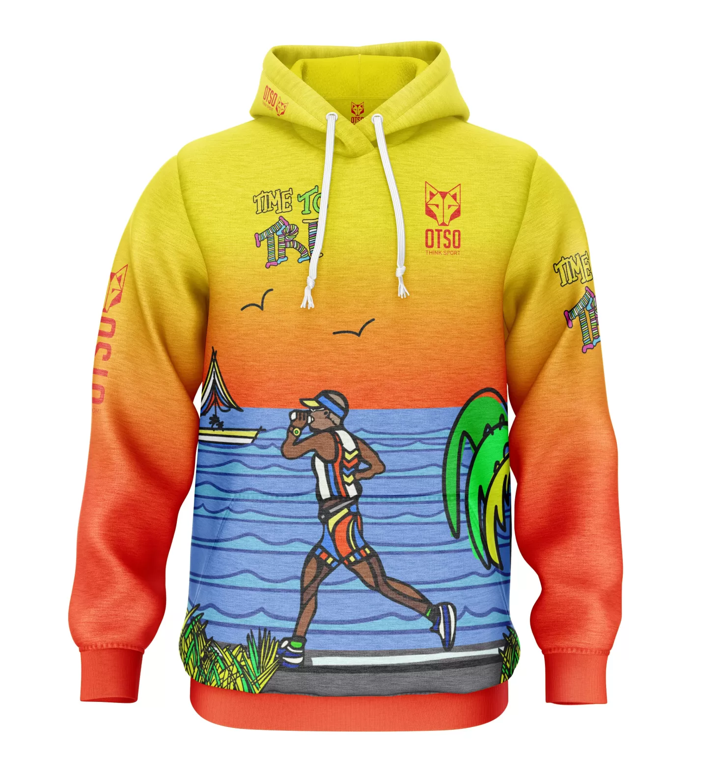 New Sudadera - Time to tri Man Run Sudaderas