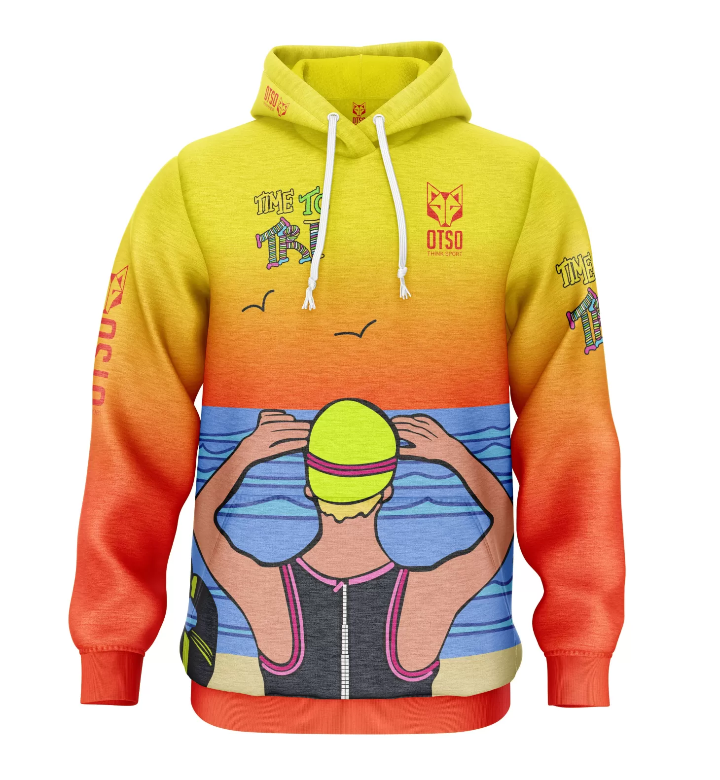 Best Sale Sudadera - Time to tri Woman Swin Sudaderas