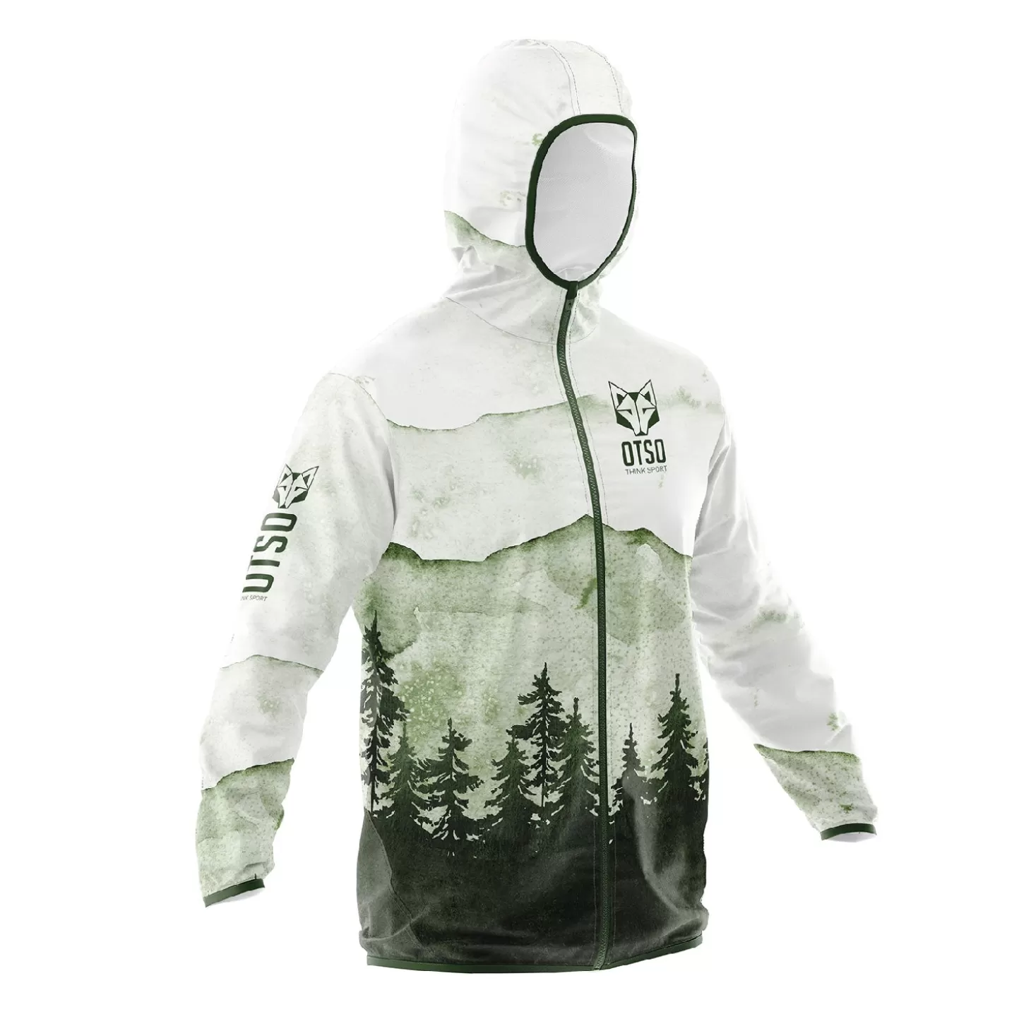 Fashion Unisex Running Jacket - Green Forest Running Jacket
