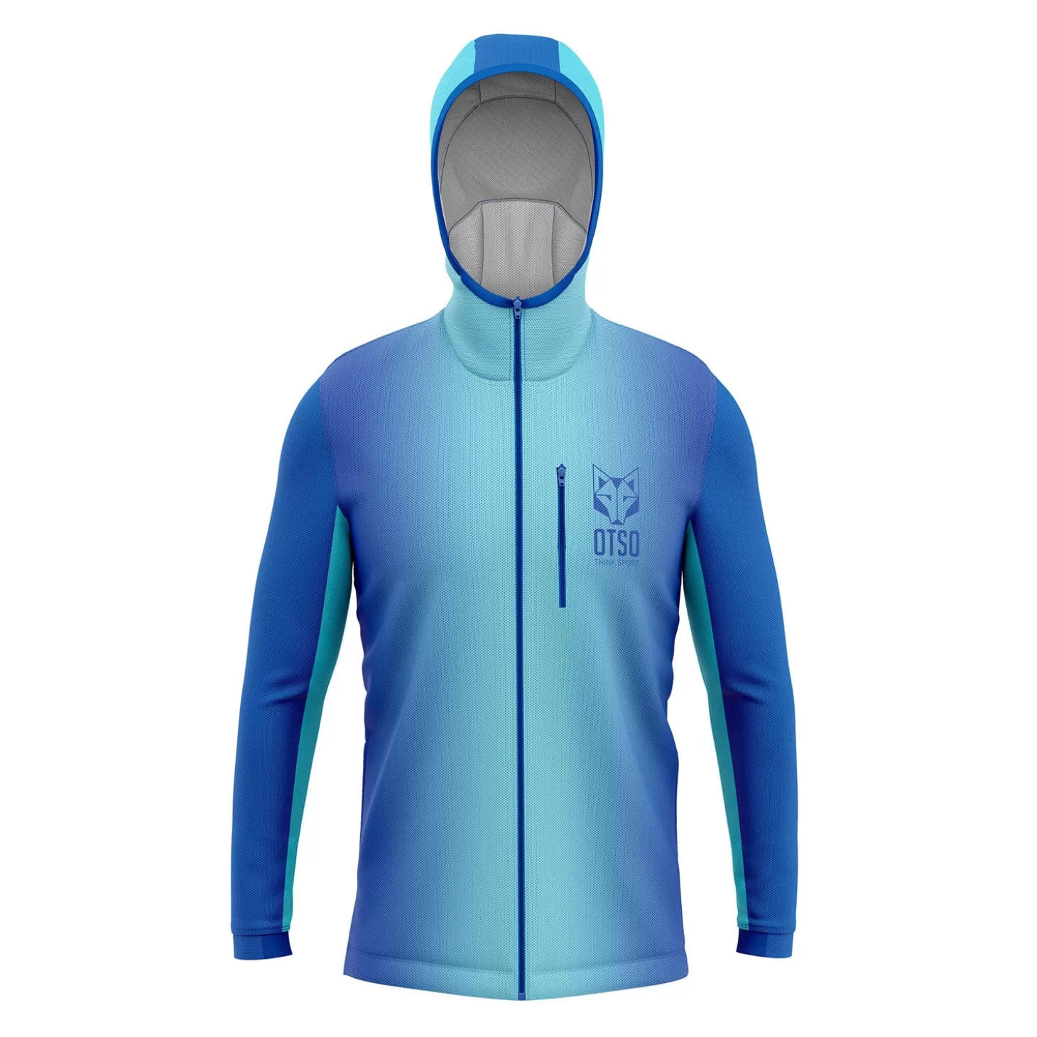 Discount Unisex sport hoodie - Electric Blue & Light Blue Chaquetas Segunda Capa