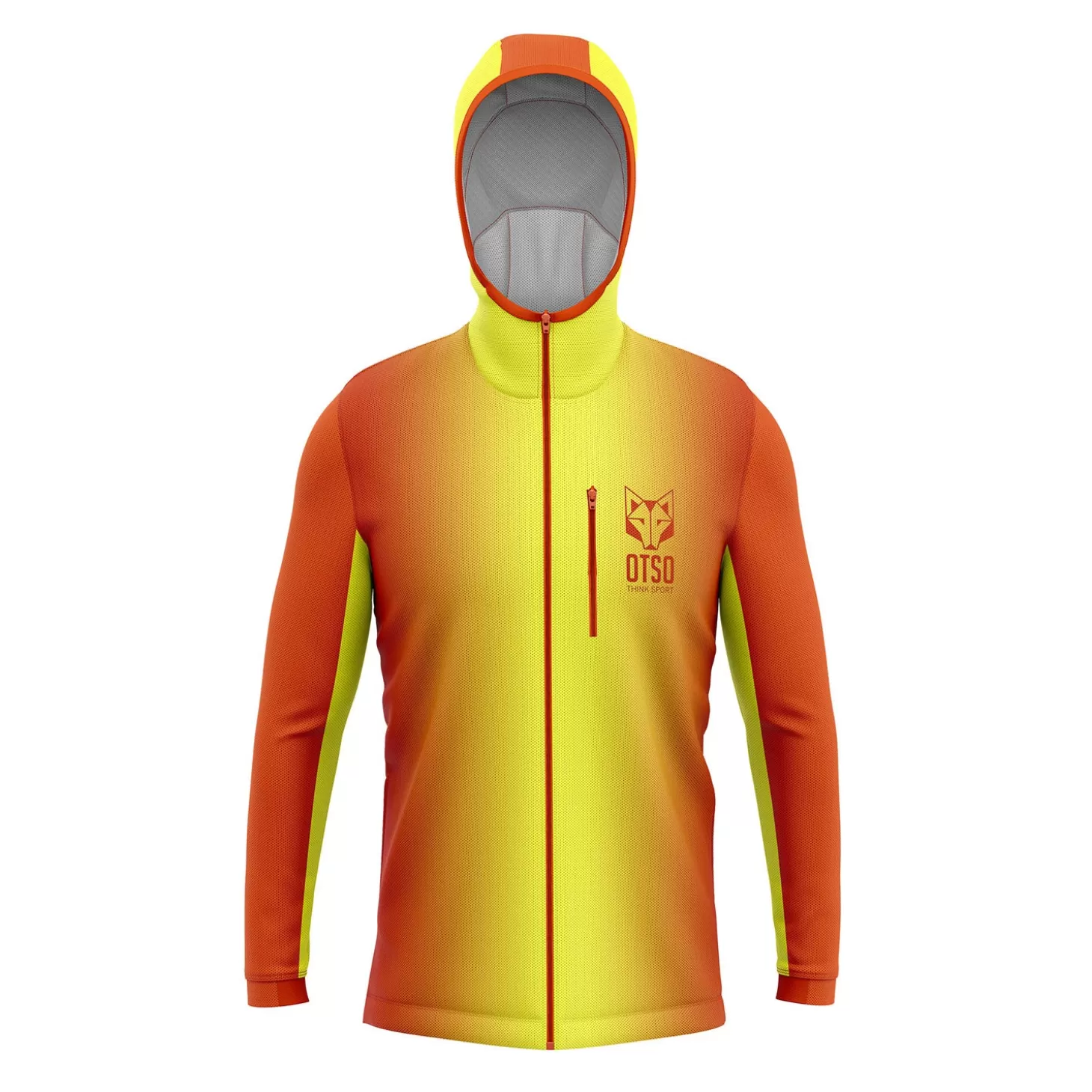 New Unisex sport hoodie - Fluo Orange & Fluo Yellow Chaquetas Segunda Capa