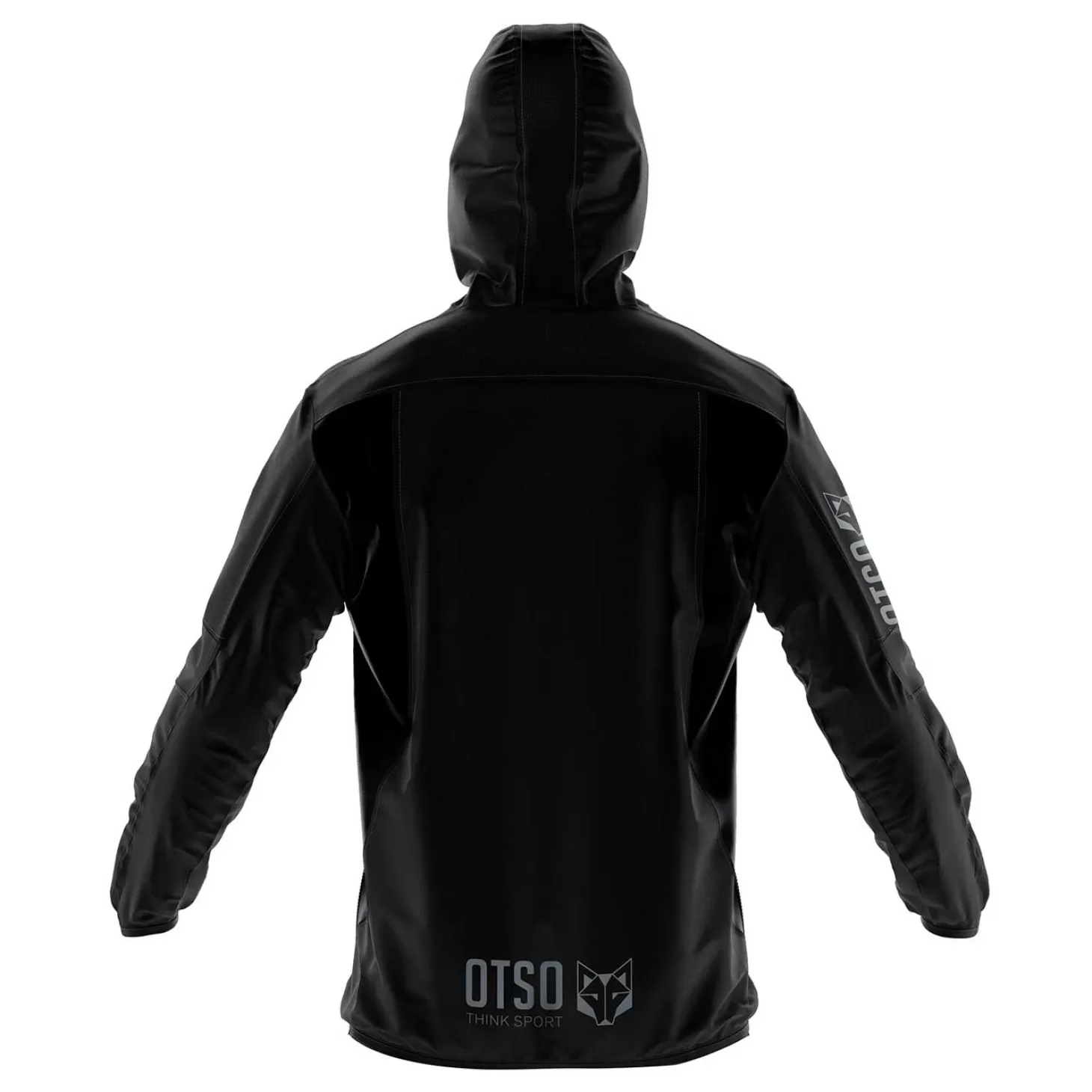 Hot Waterproof Jacket - Full Black Cortavientos
