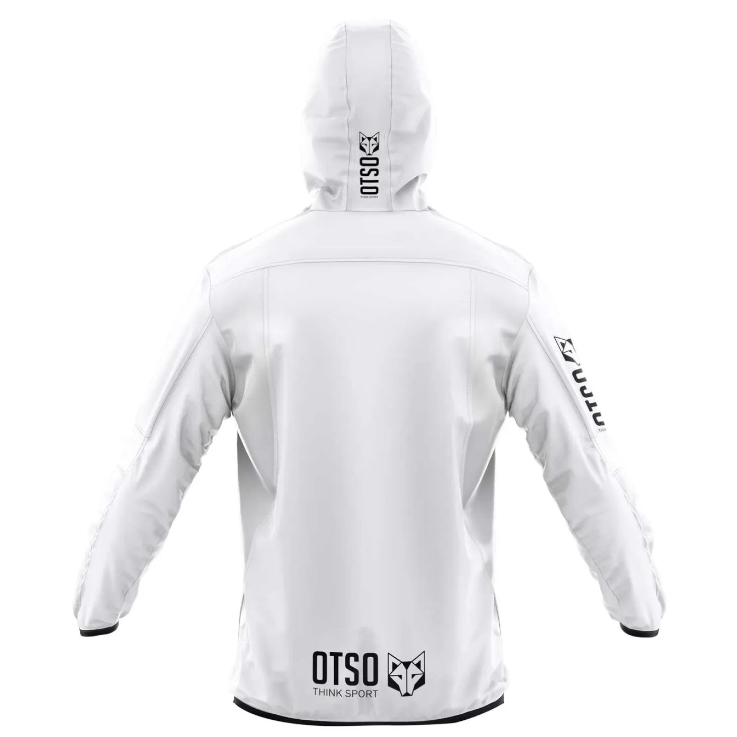 Store Waterproof Jacket - White & Black Cortavientos