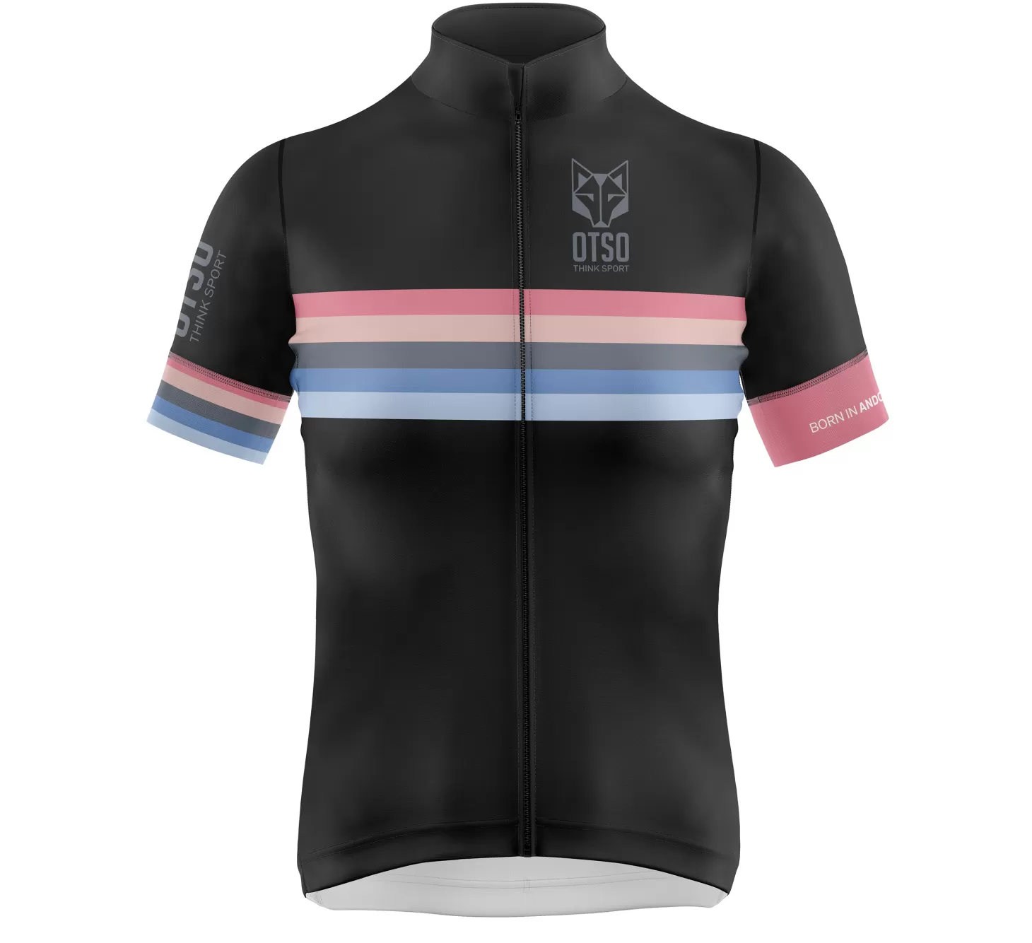 Online WOMEN'S SHORT SLEEVE CYCLING JERSEY STRIPES BLACK - Mujer Maillots De Ciclismo Para Mujeres