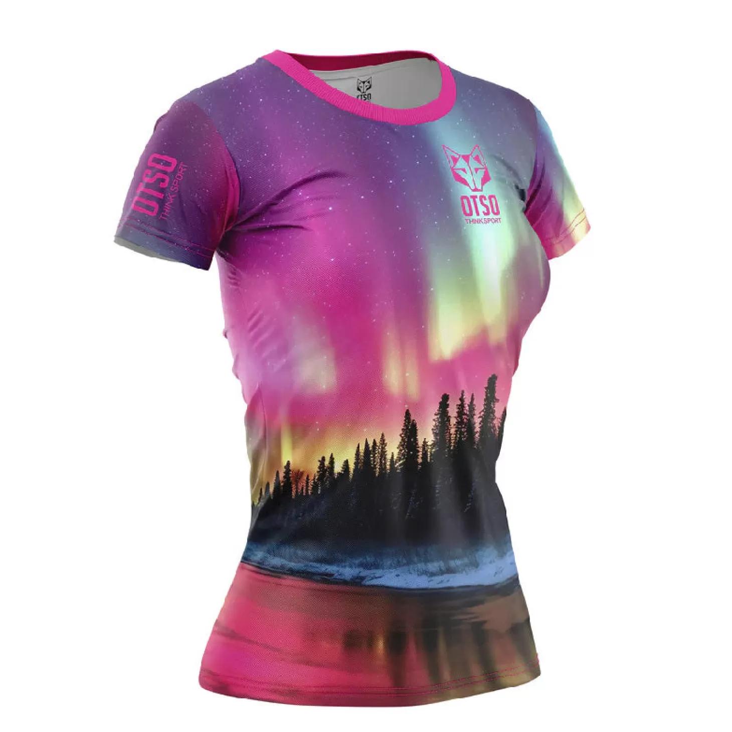 Clearance Women's Short Sleeve Shirt Auroras Boreales - Mujer Camisetas Manga Corta Mujer
