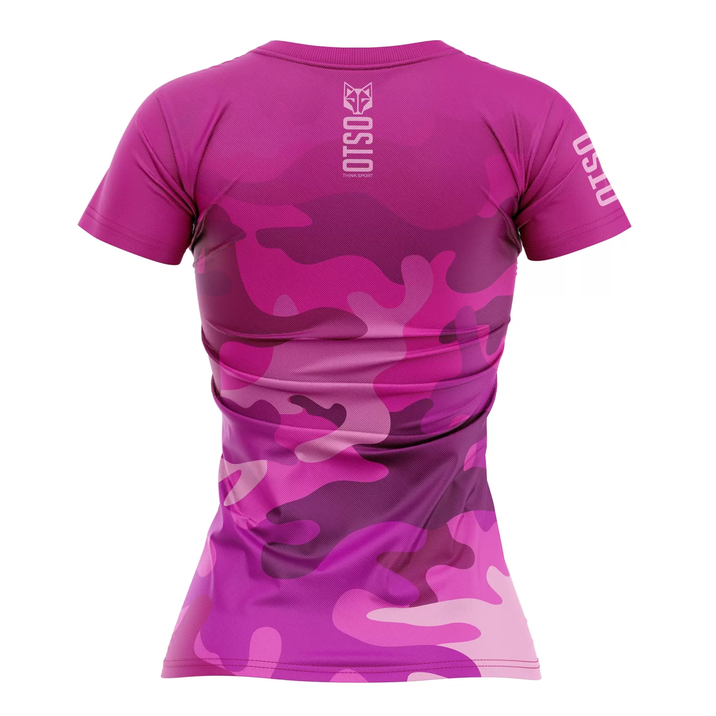 Online Women's Short Sleeve Shirt Camo Pink - Mujer Camisetas Manga Corta Mujer