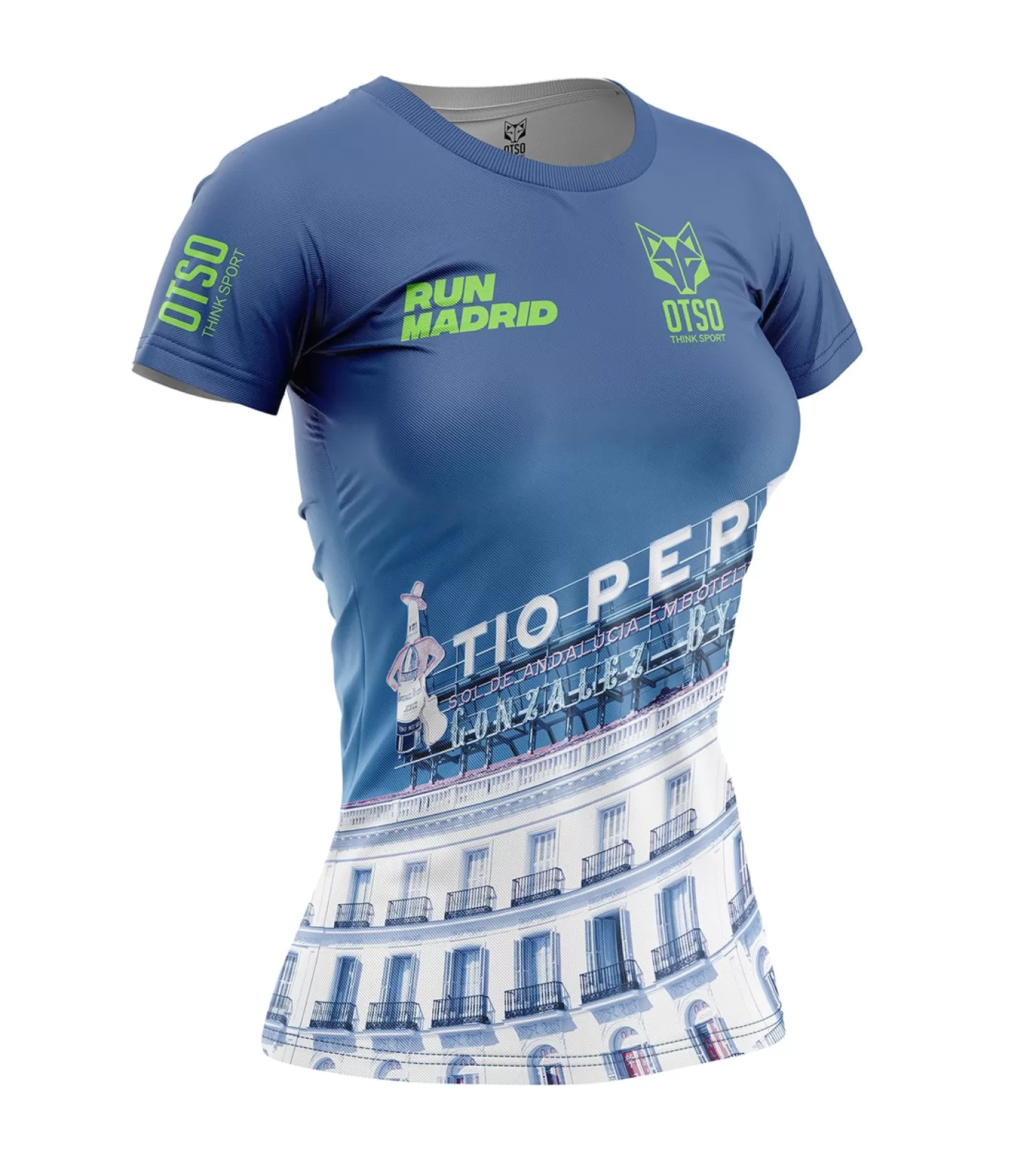 Store Women's Short Sleeve Shirt Run Madrid Tio Pepe - Mujer Camisetas Manga Corta Mujer