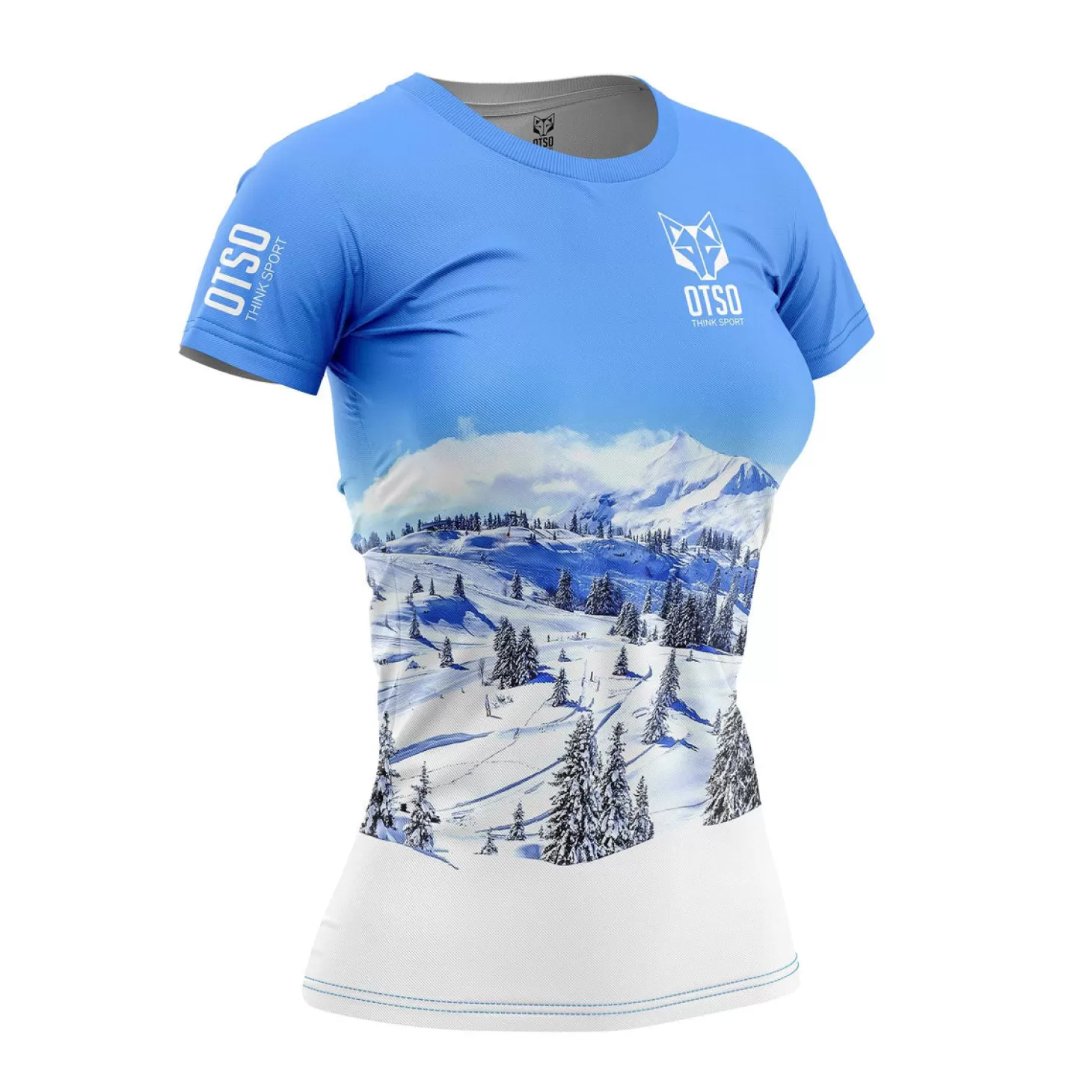 Hot Women's Short Sleeve Shirt Snow Forest - Mujer Camisetas Manga Corta Mujer